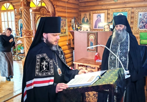 Владыка Алексий возглавил покаянный канон в храме пос. Вязьма-Брянская