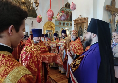 14 апреля Архипастырь совершил праздничное Богослужение