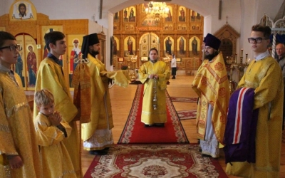 В Неделю 17-ю по Пятидесятнице епископ Сергий совершил Божественную литургию