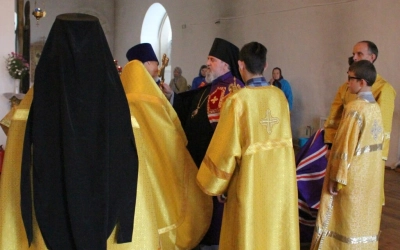 В Неделю 17-ю по Пятидесятнице епископ Сергий совершил Божественную литургию