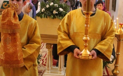 В Неделю 17-ю по Пятидесятнице епископ Сергий совершил Божественную литургию