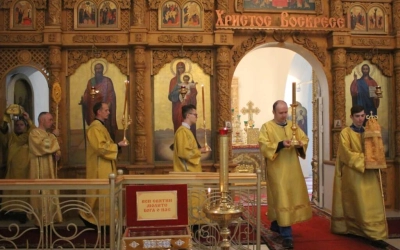 В Неделю 17-ю по Пятидесятнице епископ Сергий совершил Божественную литургию