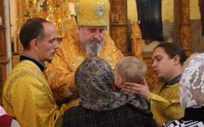 В Неделю 17-ю по Пятидесятнице епископ Сергий совершил Божественную литургию