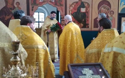 В храме Казанской иконы Божией Матери г. Гагарин состоялась Соборная Божественная литургия