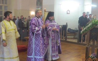 Божественная литургия в Тихвинском храме города Гагарин