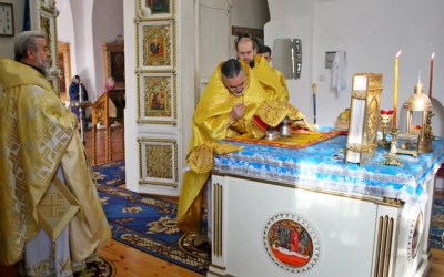 Епископ Сергий совершил Божественную литургию в Свято-Троицком кафедральном соборе г. Вязьма, в день