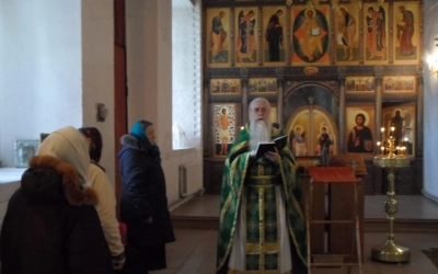 Выездная служба в Храме Богоявления Господня деревни Соколино Сычёвского района