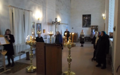 Выездная служба в Храме Богоявления Господня деревни Соколино Сычёвского района