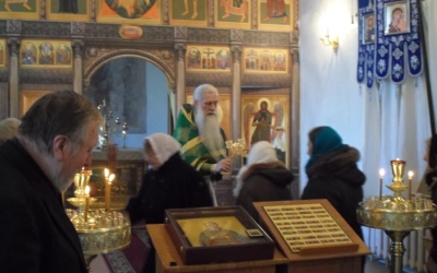 Выездная служба в Храме Богоявления Господня деревни Соколино Сычёвского района