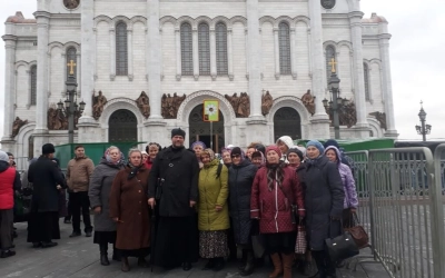 Прихожане храма Преображения Господня г. Вязьма поклонились Святым мощам Святителя Спиридона