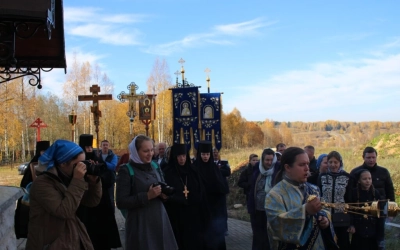 Епископ Сергий возглавил Божественную литургию в Спасо-Богородицком Одигитриевском женском монастыре