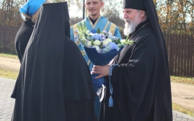 Епископ Сергий возглавил Божественную литургию в Спасо-Богородицком Одигитриевском женском монастыре