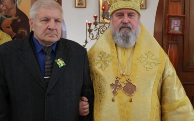 Преосвященный епископ Сергий, совершил великое освящение храма в честь Вознесения Господня