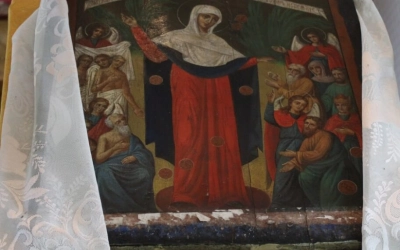 Праздничная служба в Спасо-Преображенском Храме села Никольская Слобода Новодугинского района