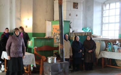 Праздничная служба в Спасо-Преображенском Храме села Никольская Слобода Новодугинского района