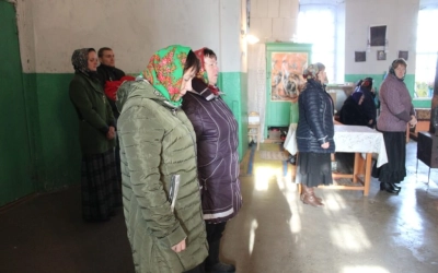 Праздничная служба в Спасо-Преображенском Храме села Никольская Слобода Новодугинского района