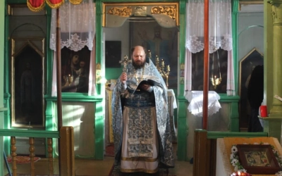 Праздничная служба в Спасо-Преображенском Храме села Никольская Слобода Новодугинского района