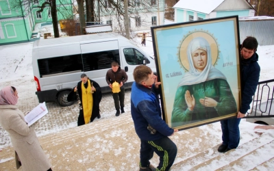 встреча мощей Матроны Московской