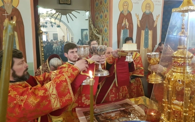 Праздничная Божественная литургия в день памяти Великомученицы Варвары