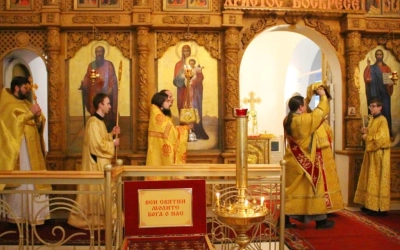 Праздничная Божественная литургия в Свято-Троицком кафедральном соборе г. Вязьма