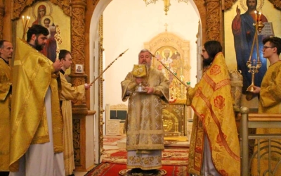 Праздничная Божественная литургия в Свято-Троицком кафедральном соборе г. Вязьма