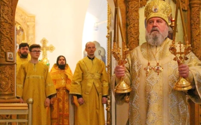 Праздничная Божественная литургия в Свято-Троицком кафедральном соборе г. Вязьма