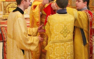 Праздничная Божественная литургия в Свято-Троицком кафедральном соборе г. Вязьма