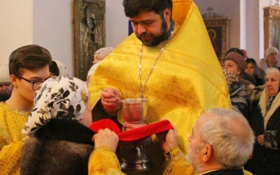 Праздничная Божественная литургия в Свято-Троицком кафедральном соборе г. Вязьма