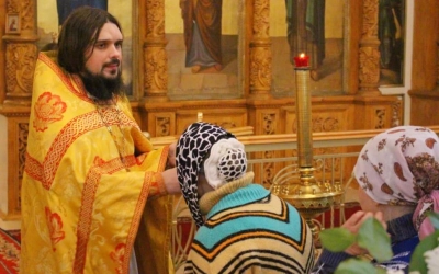 Праздничная Божественная литургия в Свято-Троицком кафедральном соборе г. Вязьма