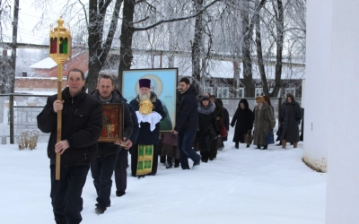 ковчег с мощами Матроны Московской отбыл из храма Благовещения Пресвятой Богородицы