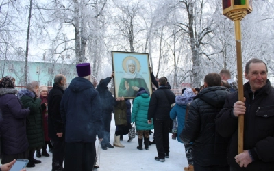 ковчег с мощами Матроны Московской отбыл из храма Благовещения Пресвятой Богородицы