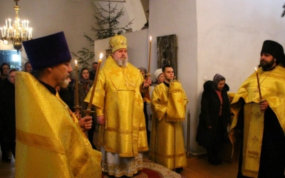 Архипастырское служение накануне Недели 32-й по Пятидесятнице, пред Рождеством Христовым