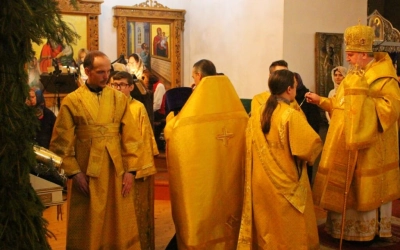 Архипастырское служение накануне Недели 32-й по Пятидесятнице, пред Рождеством Христовым