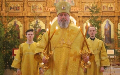 Божественная литургия в навечерие Рождества Христова (Рождественский сочельник), в Неделю Святых Оте