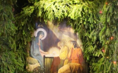 Божественная литургия в навечерие Рождества Христова (Рождественский сочельник), в Неделю Святых Оте