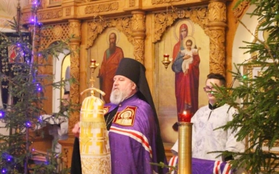 Рождественская Божественная литургия в Свято-Троицком кафедральном соборе г. Вязьма