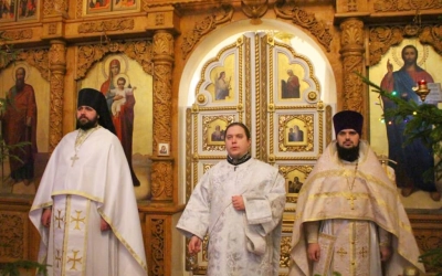 Рождественская Божественная литургия в Свято-Троицком кафедральном соборе г. Вязьма