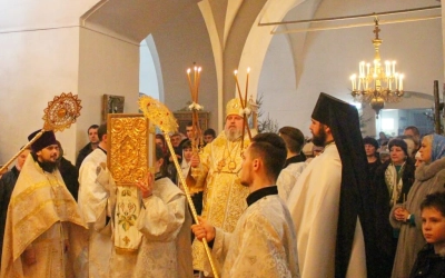 Рождественская Божественная литургия в Свято-Троицком кафедральном соборе г. Вязьма