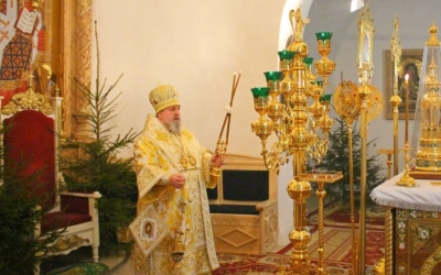 Рождественская Божественная литургия в Свято-Троицком кафедральном соборе г. Вязьма