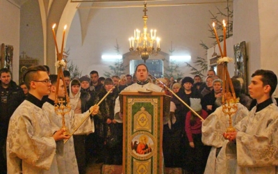 Рождественская Божественная литургия в Свято-Троицком кафедральном соборе г. Вязьма