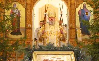 Рождественская Божественная литургия в Свято-Троицком кафедральном соборе г. Вязьма