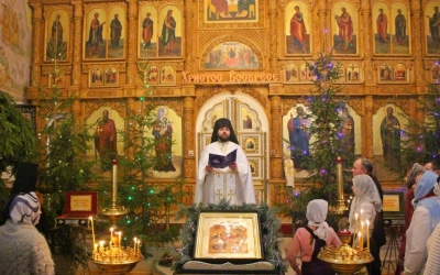 Рождественская Божественная литургия в Свято-Троицком кафедральном соборе г. Вязьма