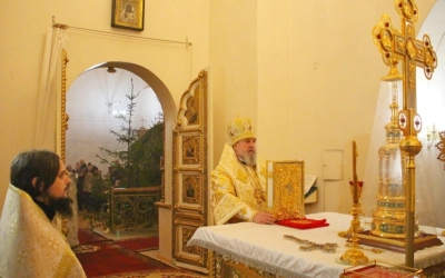 Рождественская Божественная литургия в Свято-Троицком кафедральном соборе г. Вязьма