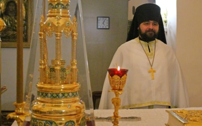 Епископ Сергий возглавил Великую вечерню в Свято-Троицком кафедральном соборе г. Вязьма