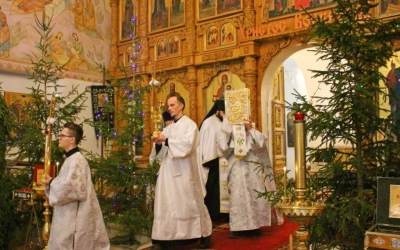 Епископ Сергий возглавил Великую вечерню в Свято-Троицком кафедральном соборе г. Вязьма