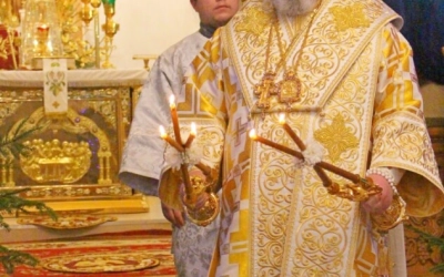 Епископ Сергий возглавил Великую вечерню в Свято-Троицком кафедральном соборе г. Вязьма