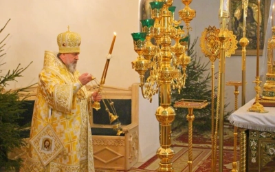 Епископ Сергий возглавил Великую вечерню в Свято-Троицком кафедральном соборе г. Вязьма