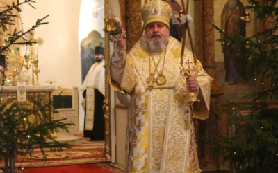 Епископ Сергий возглавил Великую вечерню в Свято-Троицком кафедральном соборе г. Вязьма