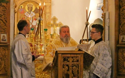 Епископ Сергий возглавил Великую вечерню в Свято-Троицком кафедральном соборе г. Вязьма