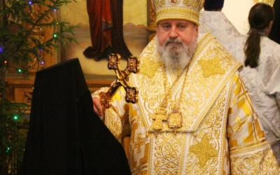 Епископ Сергий возглавил Великую вечерню в Свято-Троицком кафедральном соборе г. Вязьма